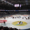 Teams Warming up on the Ice